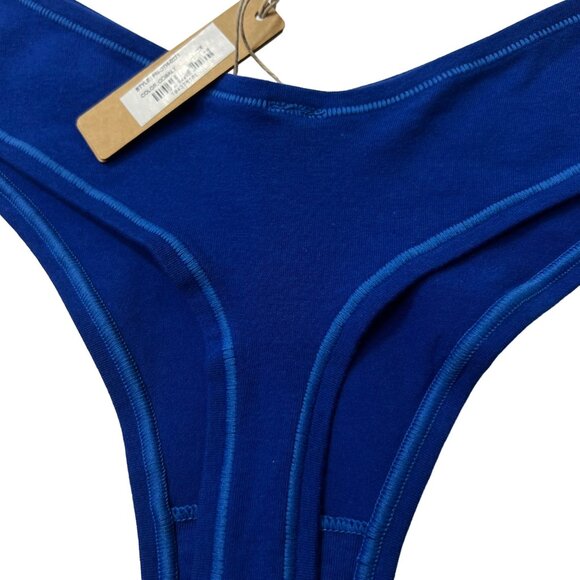 SKIMS Cotton Jersey Dipped Thong Cobalt 2X - Picture 7 of 12
